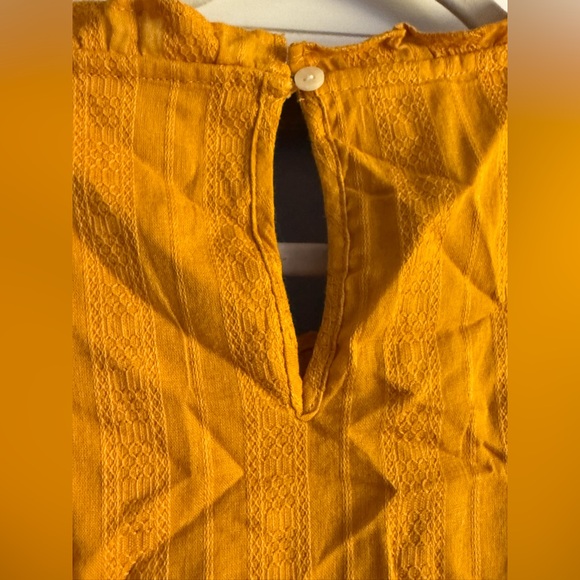 Universal Thread Mustard Yellow Eyelet Dress - Size 3X - Picture 10 of 13